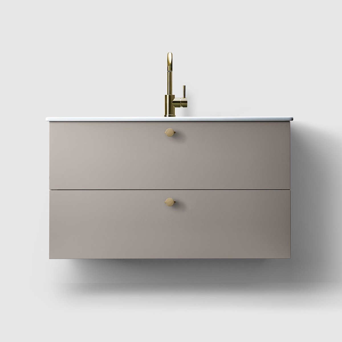 HAVEN H3/100 badevørelsesmøbel - porcelønshøndvask - Warm Grey