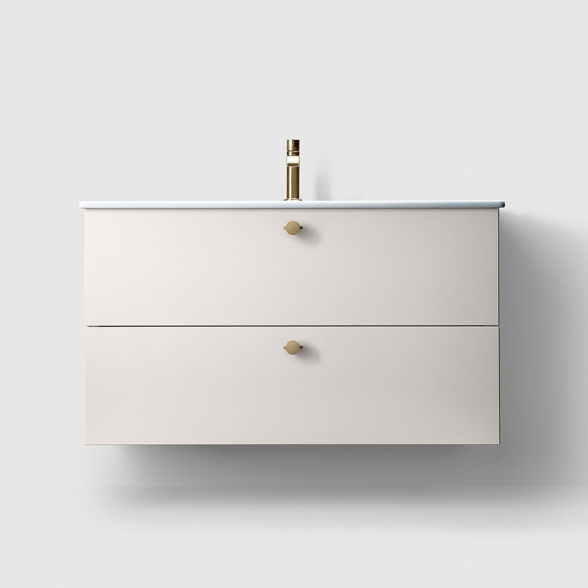 HAVEN H3/100 badevørelsesmøbel - porcelønshøndvask - White