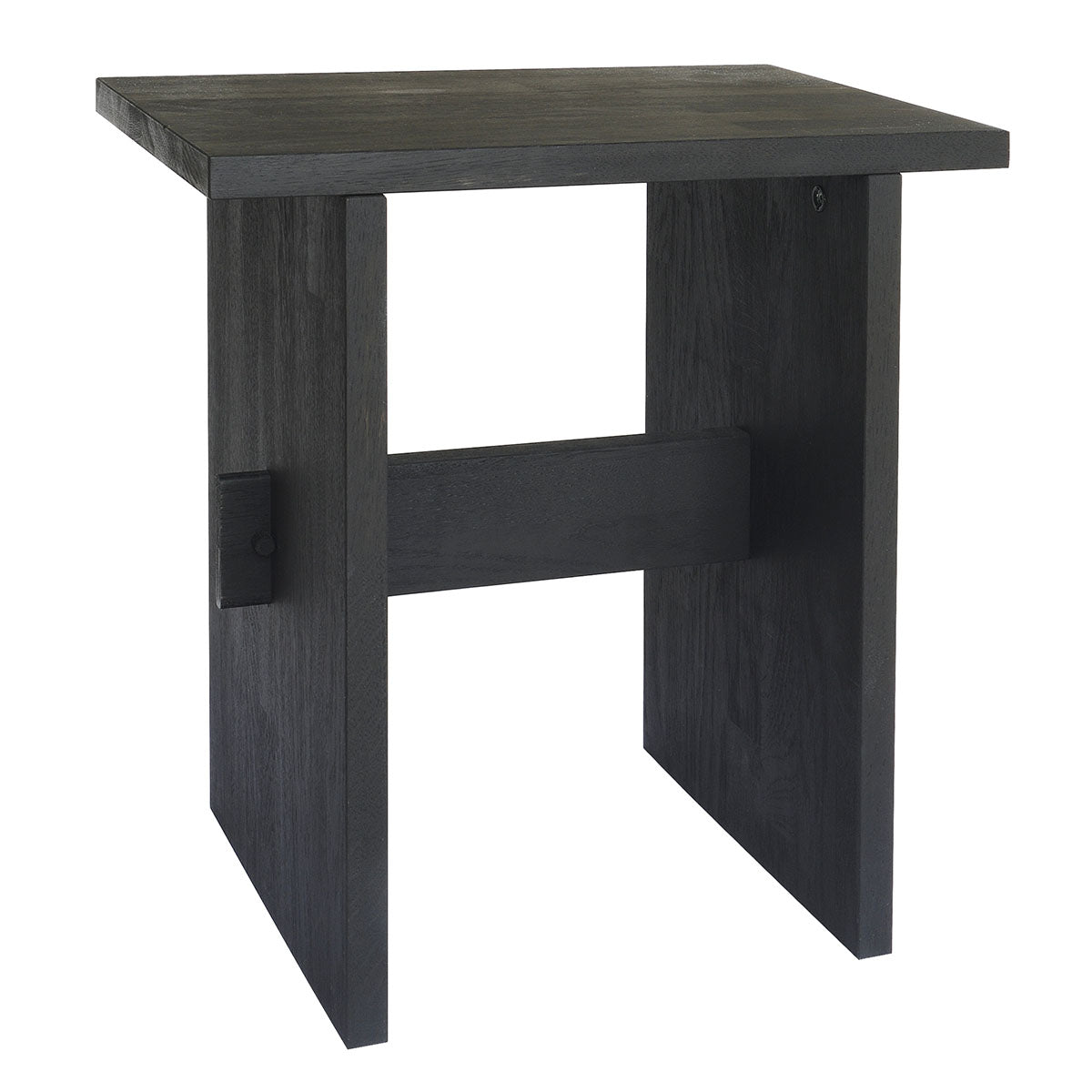 MOUD Home OAK skammel i egetrø - sort