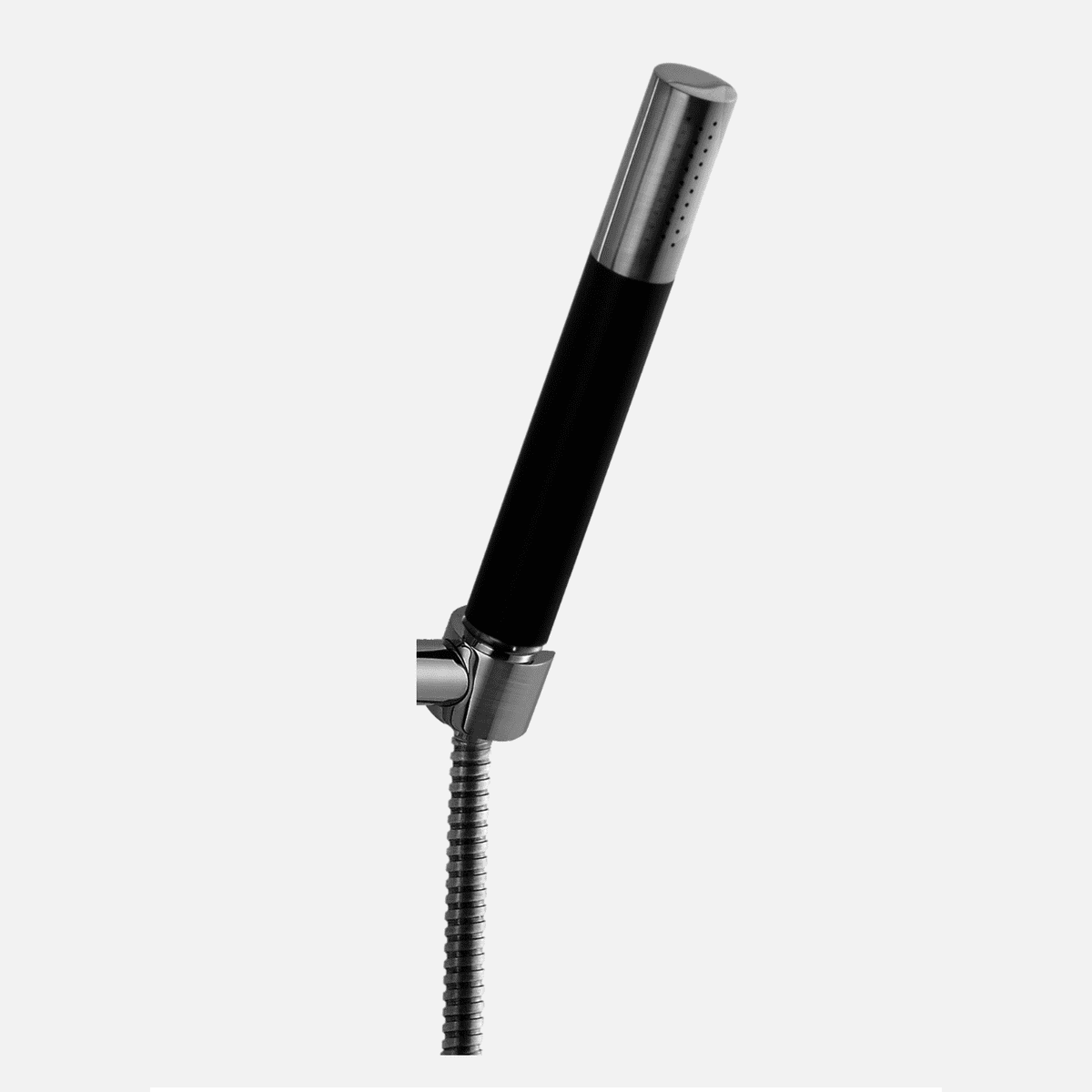 Tapwell DSO14090 høndbruser m/sort "grip" - brushed black chrome