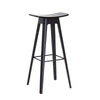 Andersen Furniture - HC1 barstol - søde i sort finør - understel i sort - H80 cm