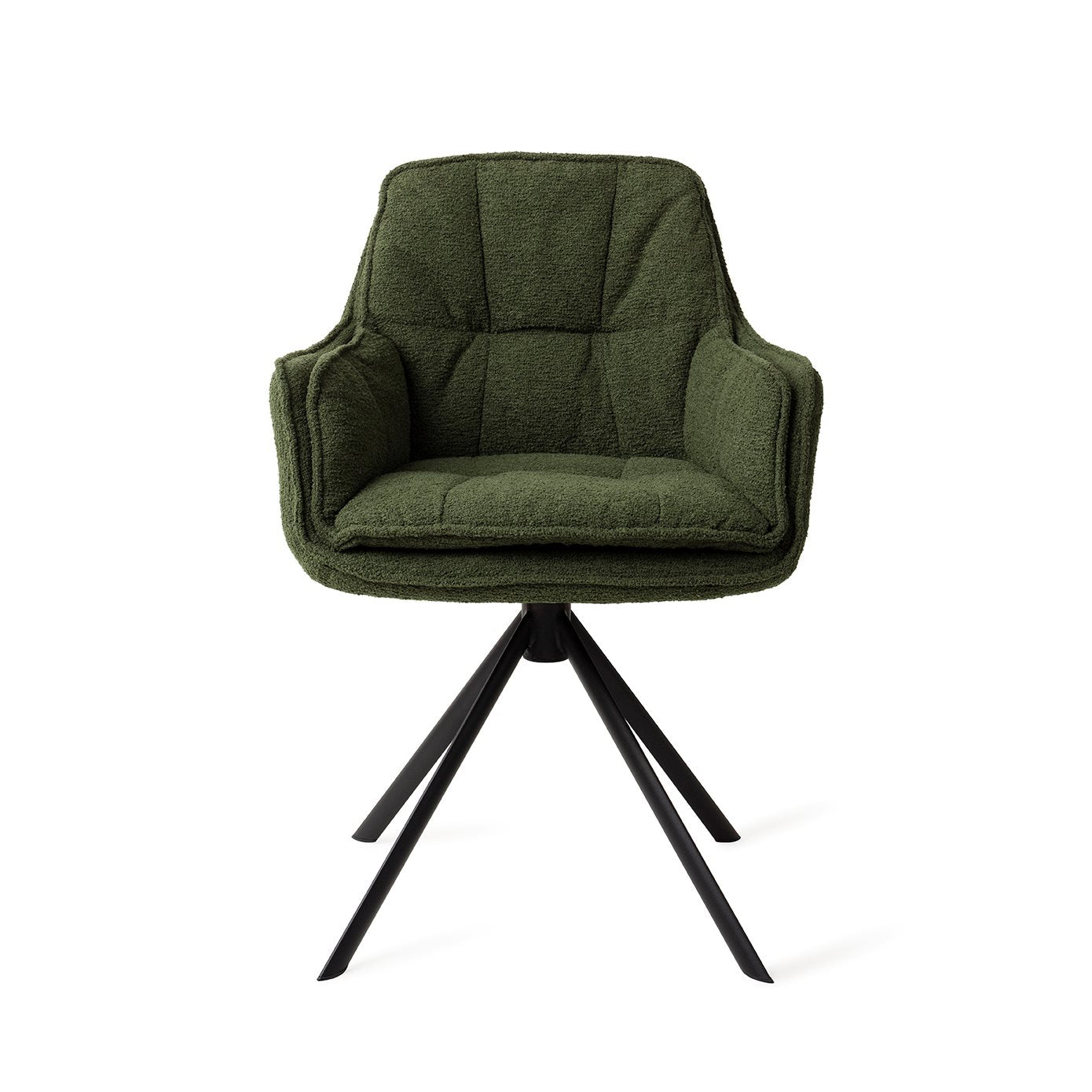 Akune Dining Chair Evergreen - Revolve / Black (Metal)
