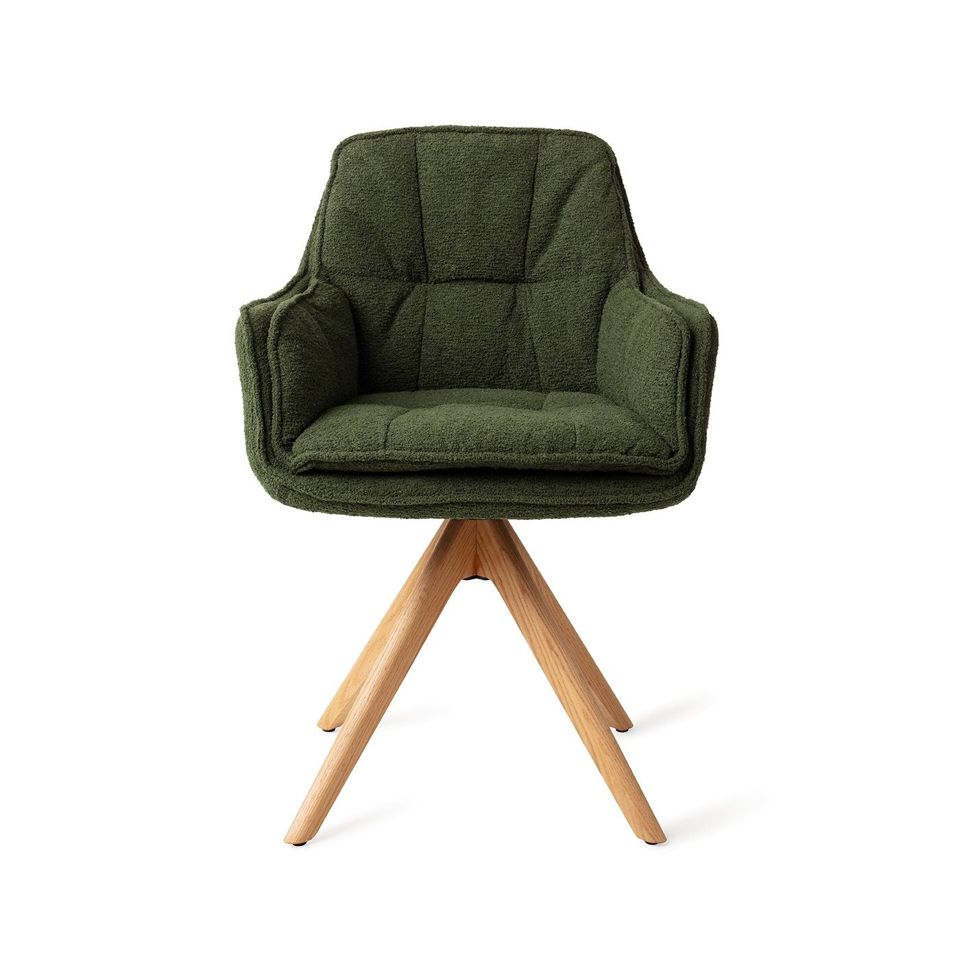 Akune Dining Chair Evergreen - Revolve / Natural (Wood)
