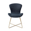 Moji Dining Chair Mystic Marine - Cross / Gold (Metal)