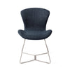 Moji Dining Chair Mystic Marine - Beehive / Steel (Metal)