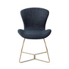 Moji Dining Chair Mystic Marine - Beehive / Gold (Metal)