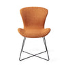 Moji Dining Chair Flax And Hay - Cross / Black (Metal)