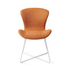 Moji Dining Chair Flax And Hay - Cross / White (Metal)