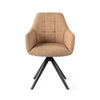 Noto Dining Chair Toasted Toffee - Beehive / Steel (Metal)
