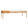 Amber Daybed Beige/Natur - 180x80xh52cm - 180x80xh52cm / Beige,Natur,Orange / Egetrø,Krydsfiner,Polyester (100%)