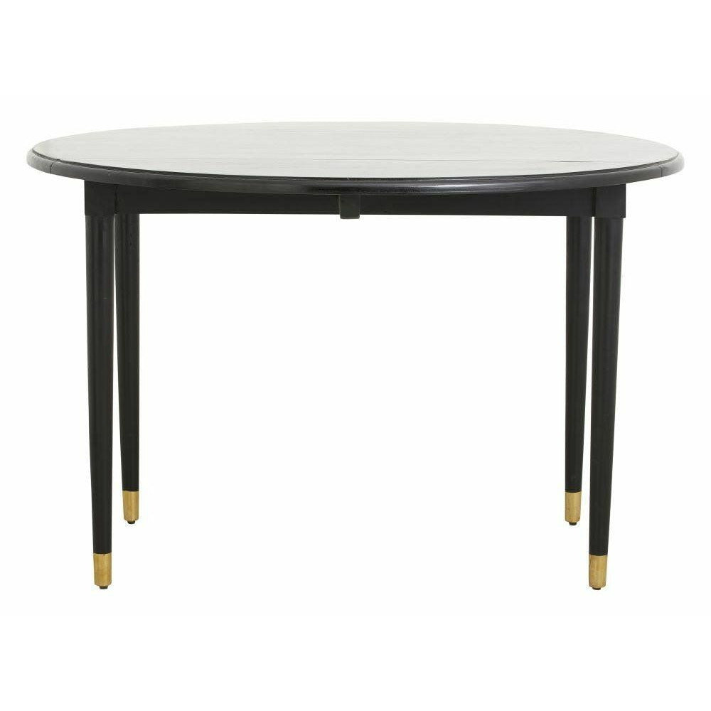 AHR rundt spisebord i trø - ø119 cm - sort/guld