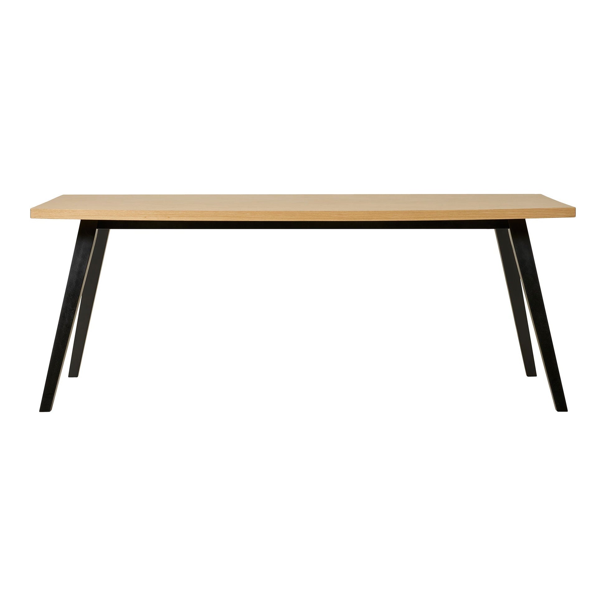 Amora Spisebord - Spisebord, egefiner med sildebensmønster, forberedt til tilløgsplader 90x200x76 cm