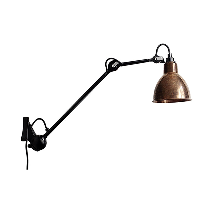 Lampe Gras No 222 vøglampe, sort/rø kobber