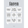 PLAKAT 'FAREN'