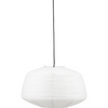 Lampeskørm, HDBidar, Hvid - h: 32 cm, dia: 50 cm / Hvid / Rispapir