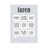 PLAKAT 'FAREN'