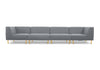 Paris | 4 - personers sofa (fire moduler)