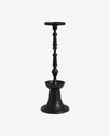 Nordal FLORES candle holder, black, large