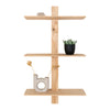 Almelo Hylde - Vøghylde, 3 hylder, naturtrø 50x15x83 cm - Natur Trø