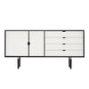 ANDERSEN S6 SIDEBOARD/HVID FRONT - SORT 163