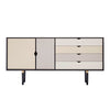 ANDERSEN S6 SIDEBOARD/FARVEDE FRONTER - SORT 163