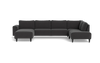 Solution 2701 sofa med chaiselong og open end