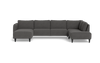 Solution 2701 sofa med chaiselong og open end