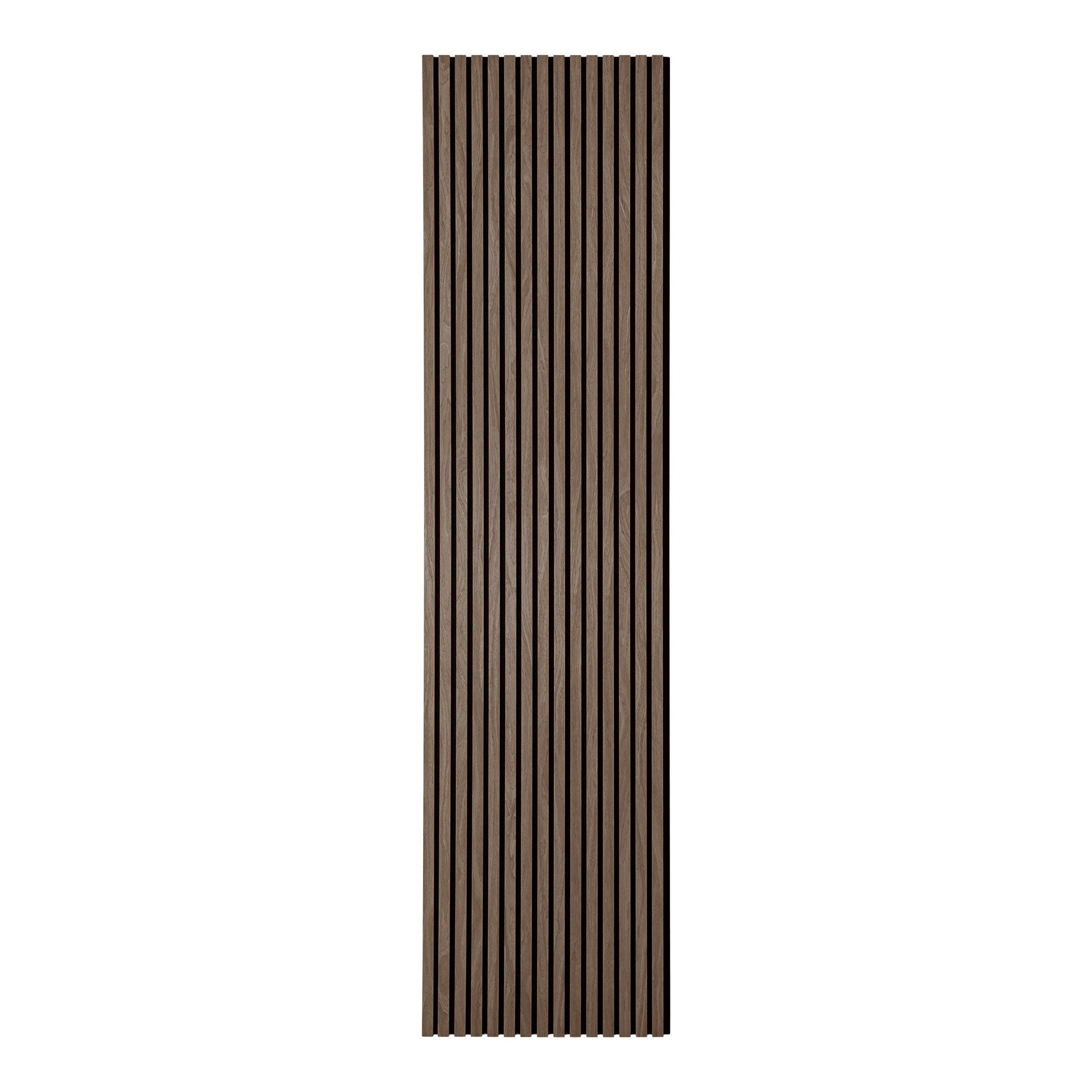 Akustikpanel - Akustikpanel, trøfiner, valnød, valnødlook 2400x600x22 mm