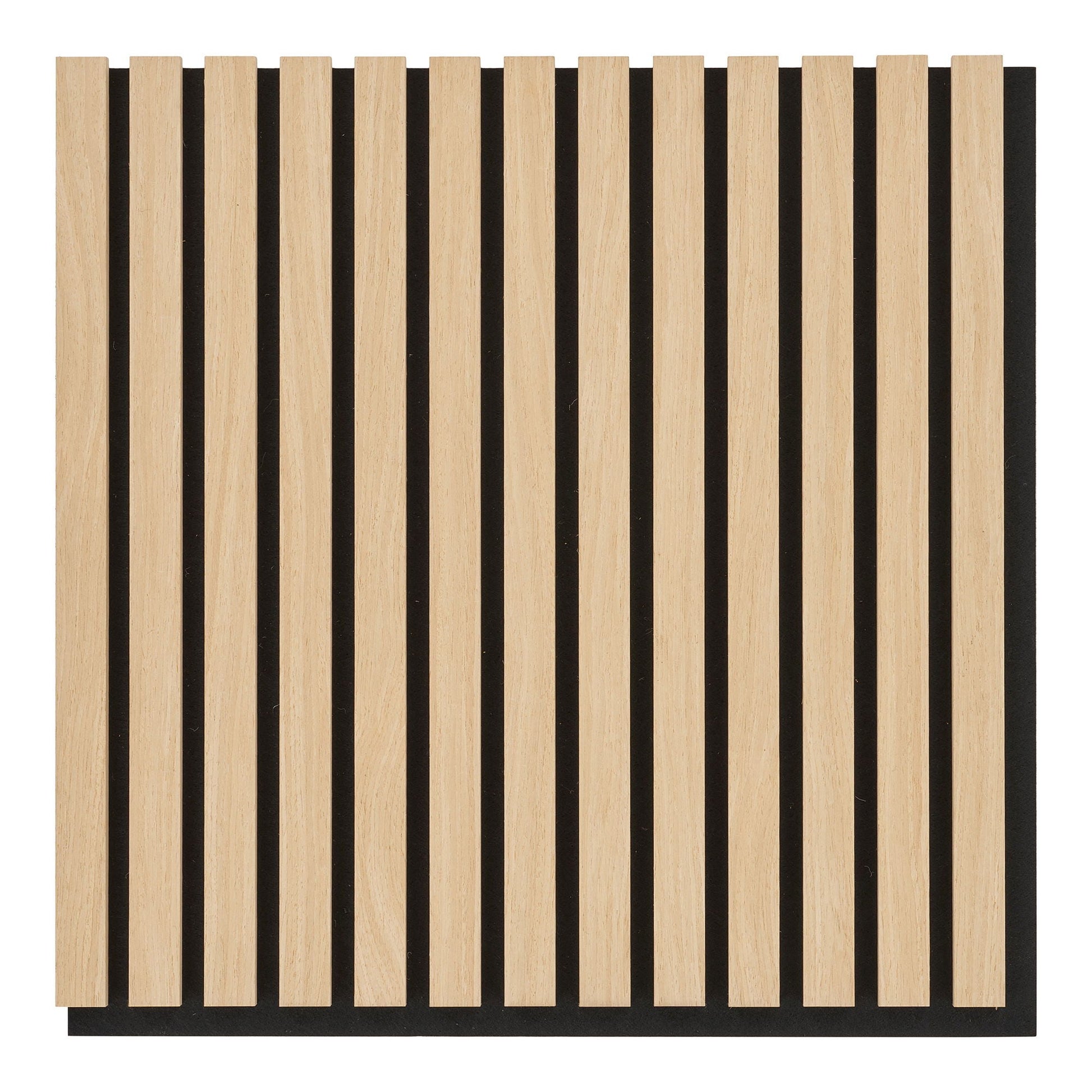 Akustikpanel - Akustikpanel, trøfiner, natur, egetrøslook 520x520x22 mm