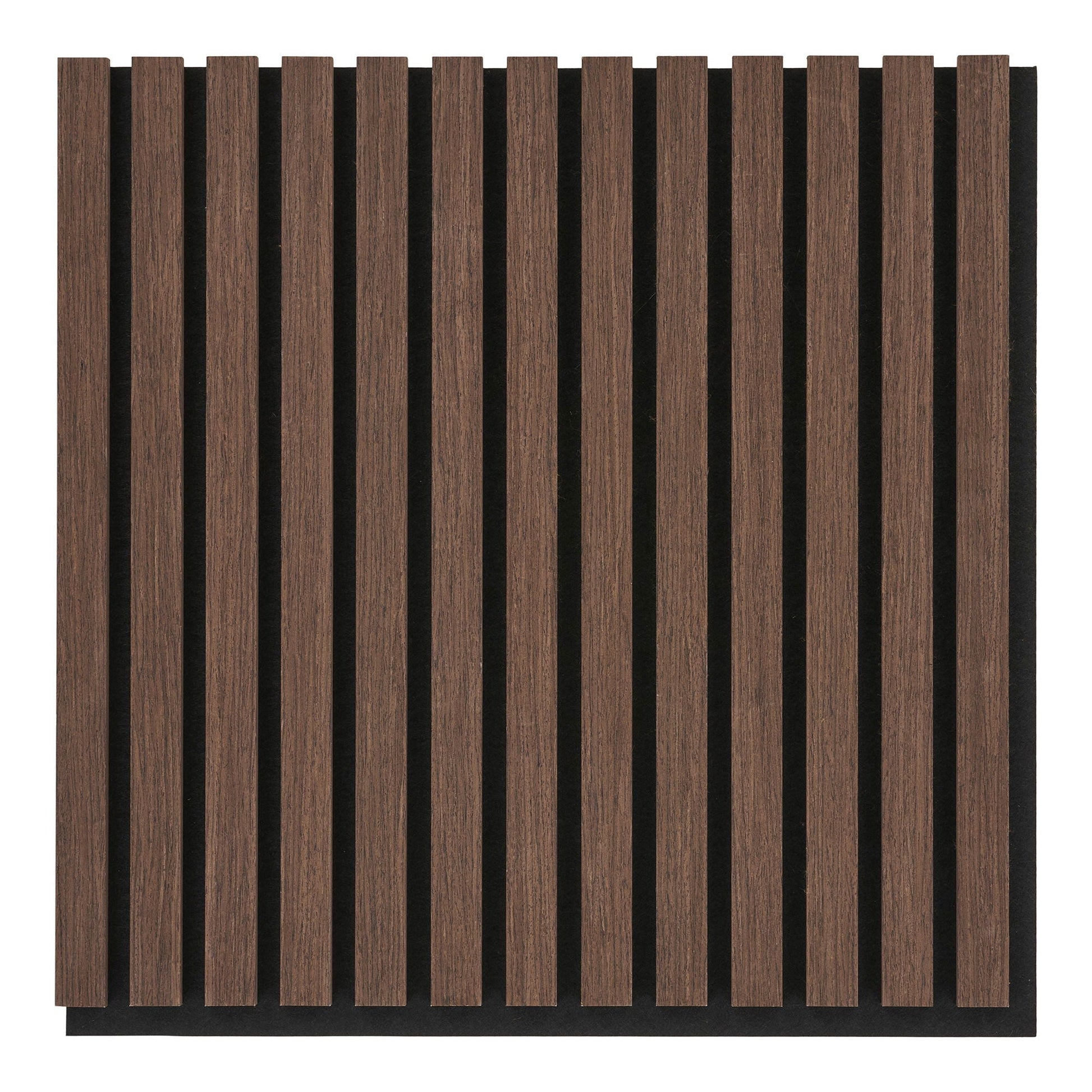 Akustikpanel - Akustikpanel, trøfiner, valnød, valnødlook 520x520x22 mm