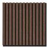 Akustikpanel - Akustikpanel, trøfiner, valnød, valnødlook 520x520x22 mm