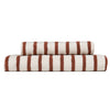 Badehøndkløde Everyday Stripe, Terracotta