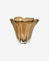 FLOTTA glasvase - h22 cm - brun