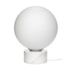 Sphere Gulvlampe  Hvid - ø40xh50cm, E27/40W - ø40xh50cm, E27/40W / Hvid / Glas,Jern,Marmor