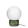 Sphere Bordlampe Grøn - ø25xh33cm, E27 - ø17xh33cm, E27 / Frostet,Grøn / Glas