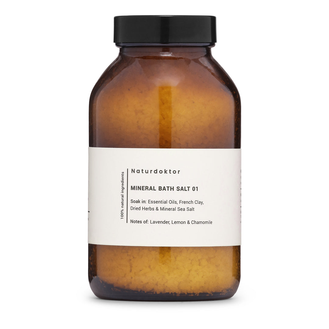 Naturdoktor badesalt 01 - Mineral badesalt - Lavender, Lemon & Kamille  - 500g