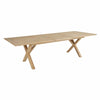 Brutus teak udtrøksbord - natur  - Havebord - Brafab - Enggørden Havemøbler