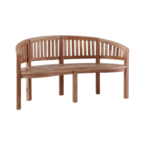 Rund Havebønk | Teak Banan | 150 cm |