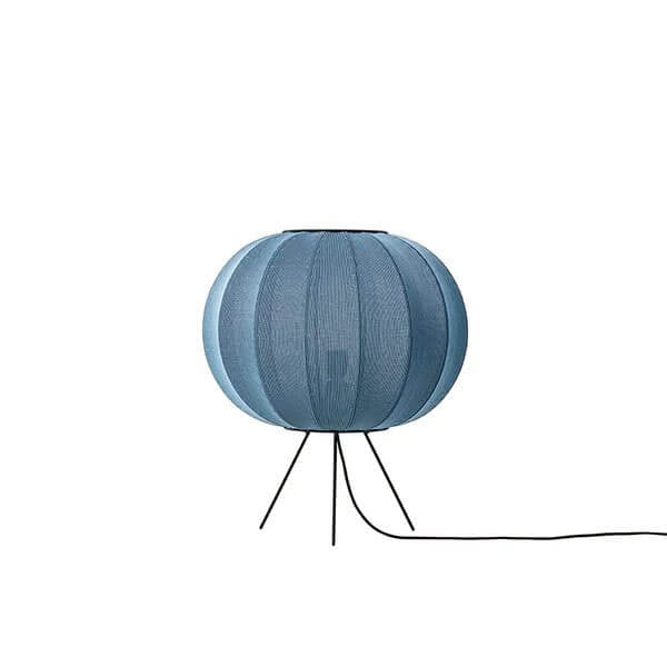 Knit-Wit ø45 gulvlampe lav, bluestone
