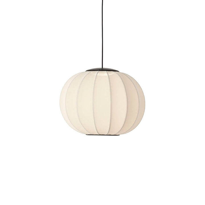 Knit-Wit ø45 rund pendel LED, pearl hvid