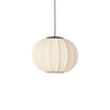 Knit-Wit ø45 rund pendel LED, pearl hvid