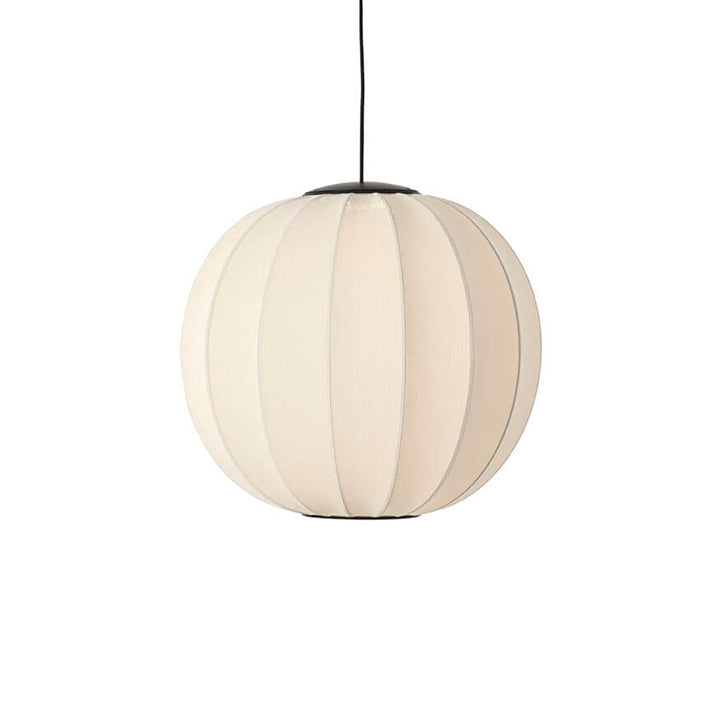 Knit-Wit ø60 rund pendel LED, pearl hvid