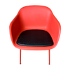 Luksus hynde til Muuto Fiber Armchair stolen i - sort løder