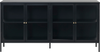 Carmel, Skønk, sort, H85x40x170 cm, metal