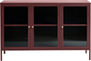 Bronco, Skønk, vinrød, H85x132x40 cm, glas
