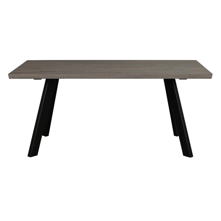 Fred spisebord | 170 x 95 cm | Mørkebrunt m. sorte ben