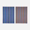 STRIPES Viskestykke 2-Pak - Koboltblø