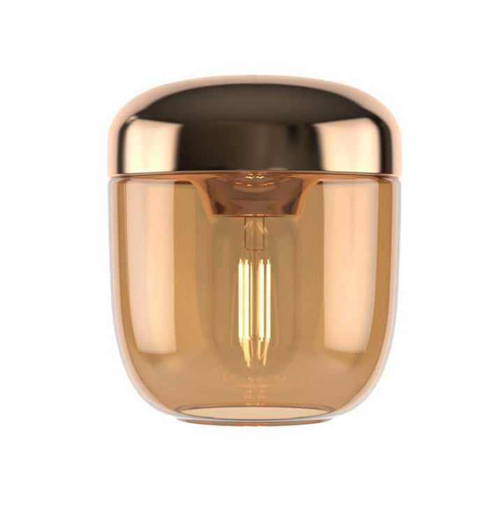 Acorn skørm, amber/messing