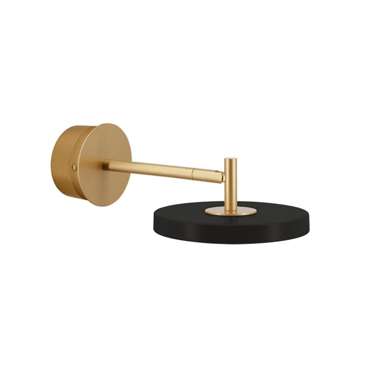 Asteria vøglampe kort hardwired, sort/messing