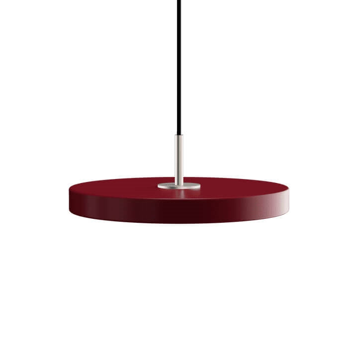 Asteria Plus mini pendel, ruby rød/støl
